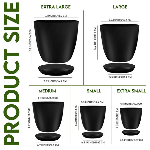 Utopia Home 6.6-inch plant pot with drainage for versatile indoor display
