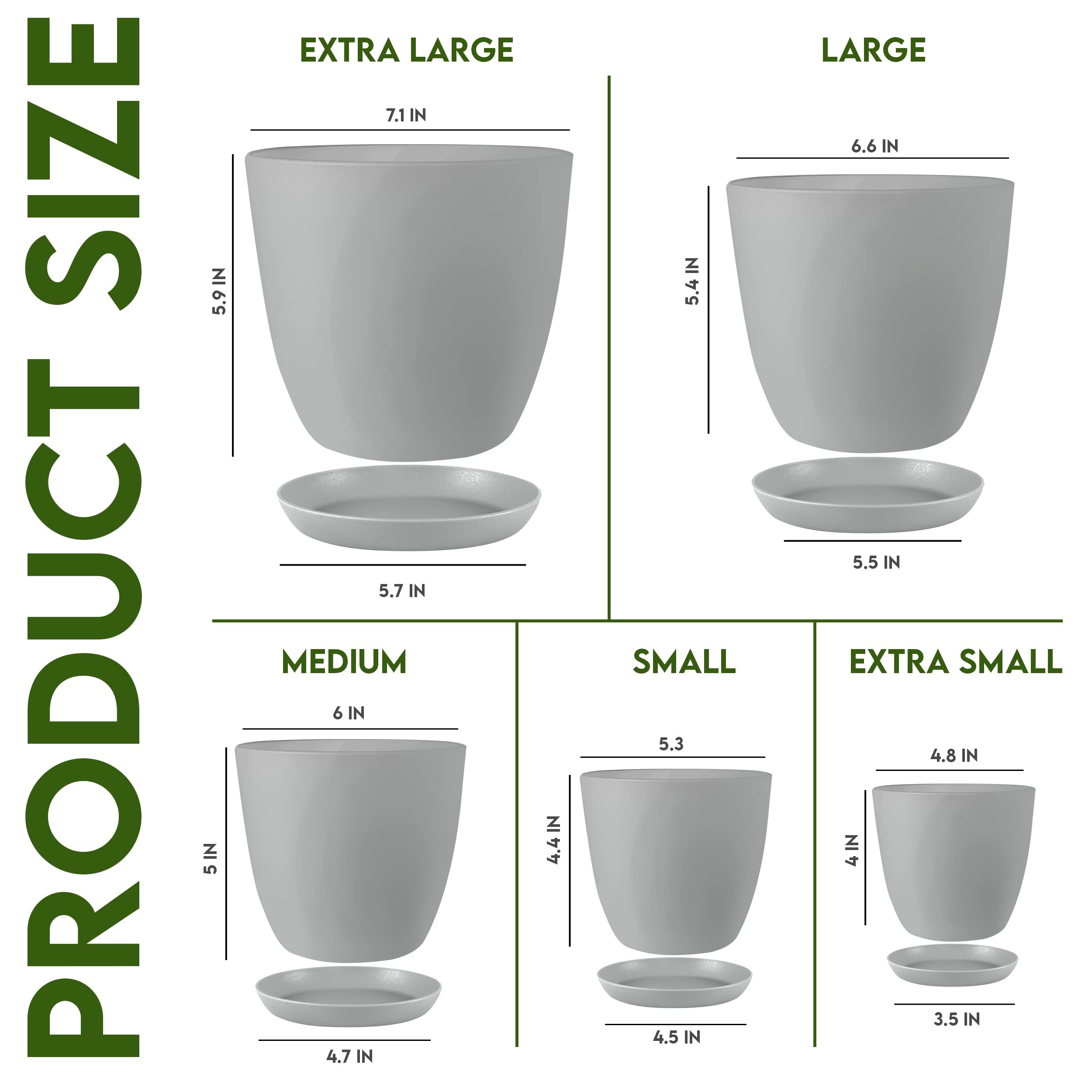 Utopia Home 6.6-inch planter with drainage supports thriving houseplants and tidy decor