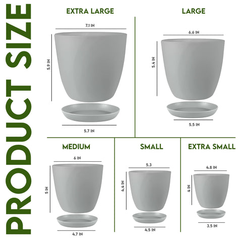 Utopia Home 6.6-inch planter with drainage supports thriving houseplants and tidy decor