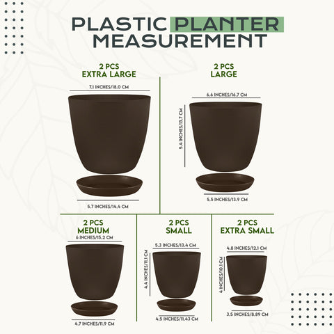 Utopia Home 6.6in indoor pot with drainage improves water management for lush interiors
