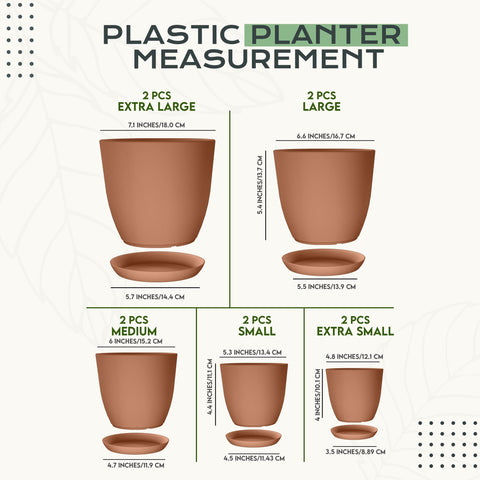 Utopia Home 6.6-inch indoor plant pot with drainage for neat displays