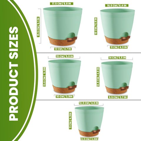 Utopia Home self-watering pot 6.4-inch for even hydration of indoor plants