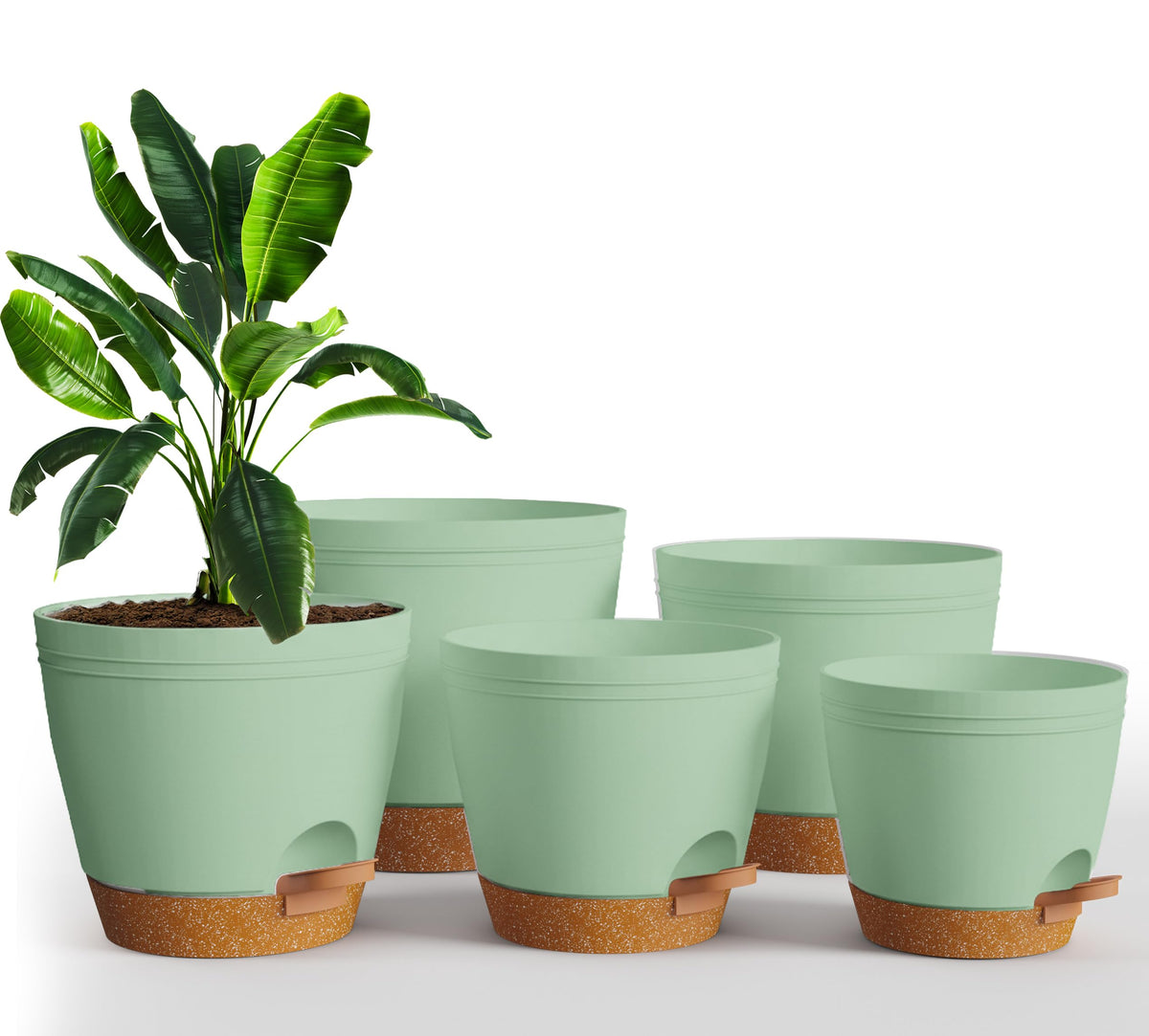 Utopia Home self-watering pot 6.8-inch with reservoir for steady root moisture
