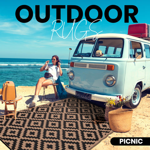 Utopia Home easy-clean rug allows quick washing after outdoor gatherings.