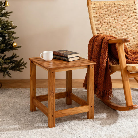 Teak wood naturally deepens with time in Utoplike design