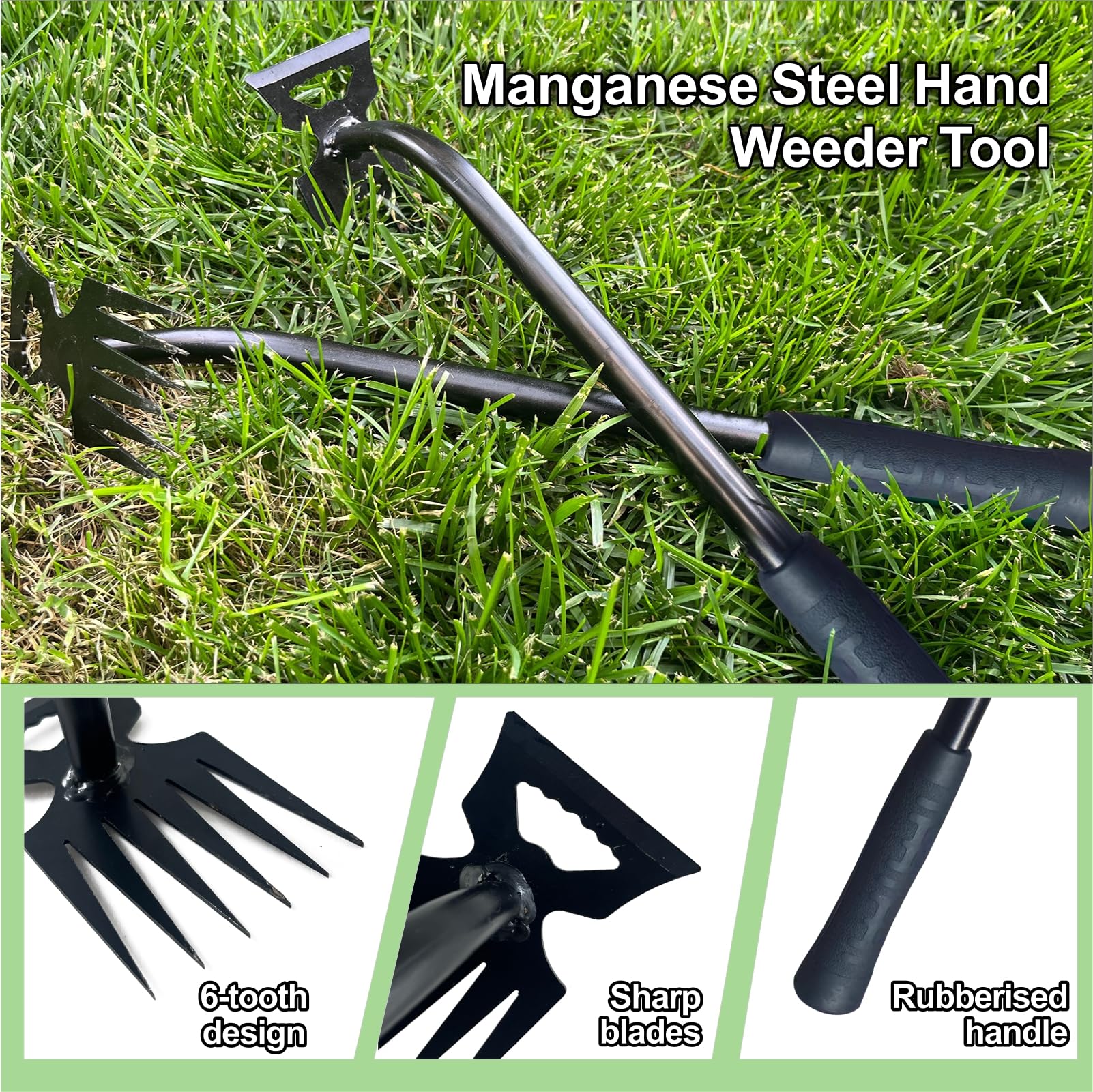 Utosday ergonomic PP-TPR handles reduce wrist fatigue.