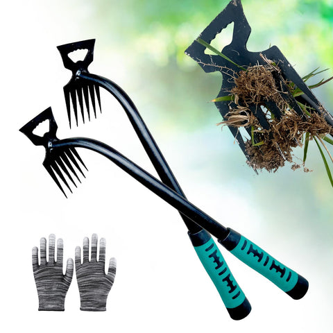 Utosday weed puller tool 2-pack ready for easy backyard weeding and root removal