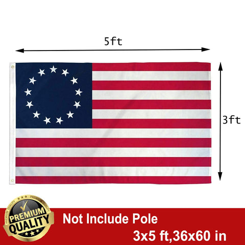 UTSANG 13-star stitched flag emphasizing unity for classic outdoor decor.