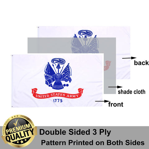 UTSANG Army flag 1775 white design for patriotic room decor.