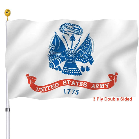 UTSANG Army flag double-sided 3x5 for outdoor display with vivid color.