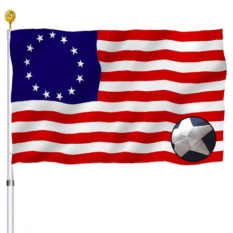 UTSANG embroidered Betsy Ross flag 3x5 for durable outdoor display.