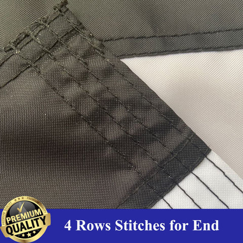 UTSANG Embroidered Stars and Stripes Blue Line for lasting visibility.