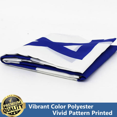 Double-sided print ensures visibility from both directions.