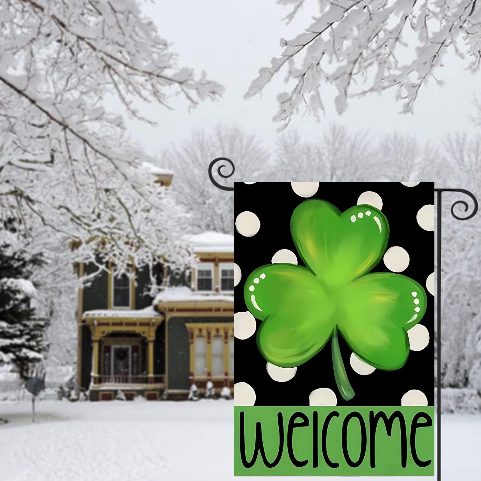 UTSANG mailbox flag for St Patrick's Day outdoor decor
