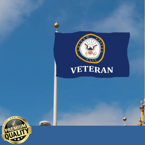 UTSANG navy veteran flag brass grommets provide secure attachment