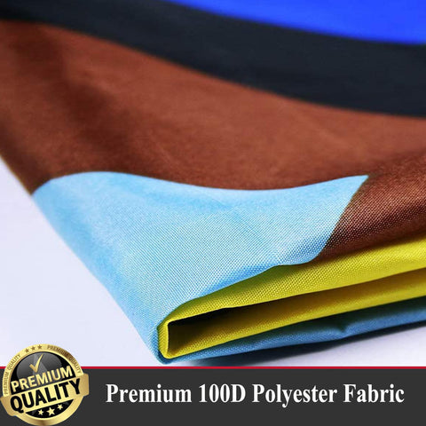 UTSANG Progress Pride flag 100D polyester material for long-lasting use.
