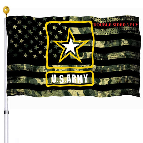 UTSANG US Army camo flag 3x5 double-sided for outdoor and indoor use.