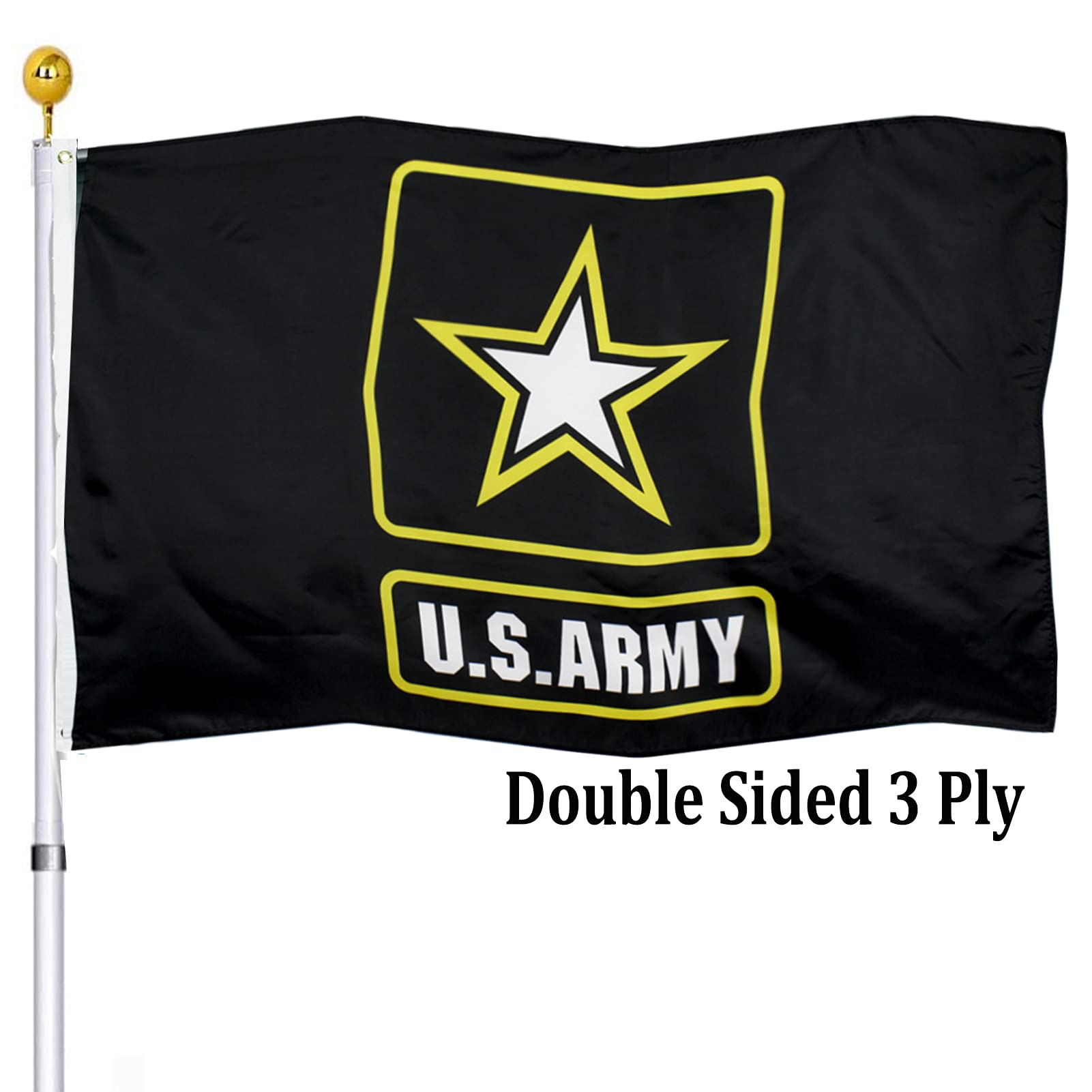 UTSANG US Army flag 3x5 outdoor double-sided for durable patriotic display.