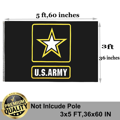 UTSANG US Army flag indoor or outdoor use suitable for homes and offices.
