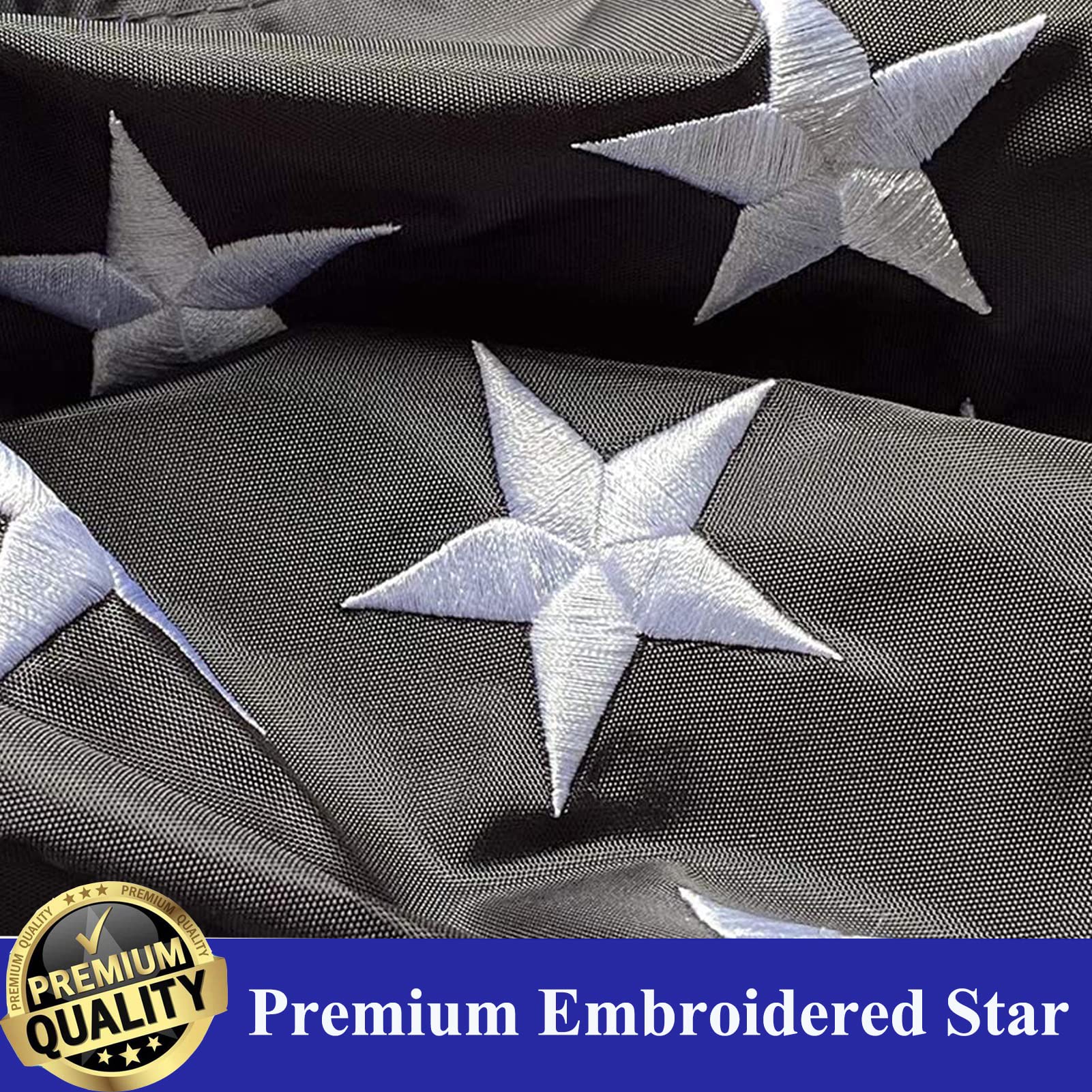 UTSANG USA flag heavy-duty 210D polyester withstands sun and rain.