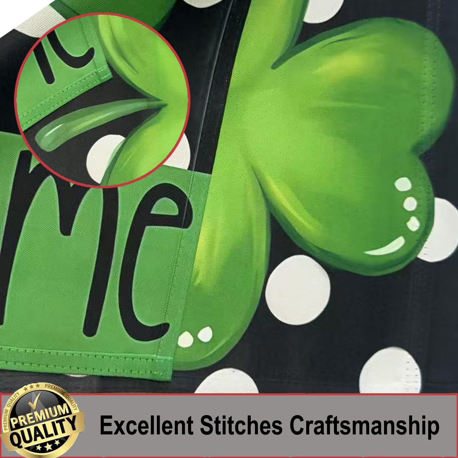 UTSANG yard flag with polka-dot design enhances curb appeal