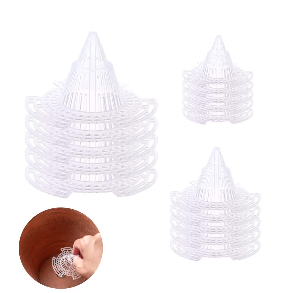 UtySty flower pot cone mesh pad at the bottom improves airflow and drainage.
