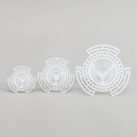 UtySty three-size cone mesh pad set fits small, medium, and large pots.
