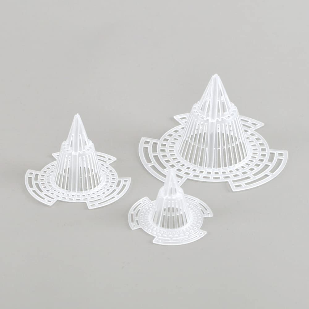 UtySty transparent plastic cone mesh pad blends with any pot while aiding drainage.