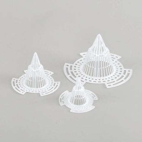 UtySty transparent plastic cone mesh pad blends with any pot while aiding drainage.