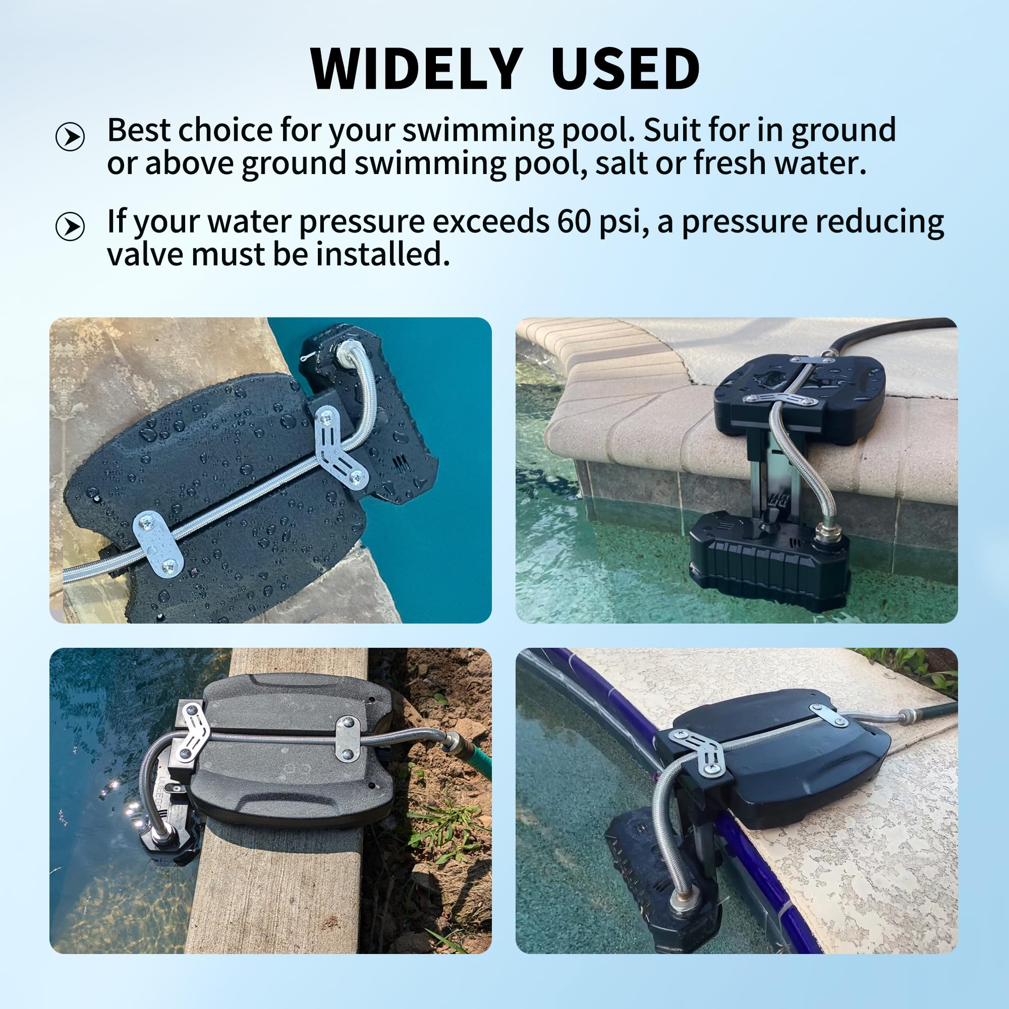 uueeGo stainless steel braided hose ensures durable, leak-free connections