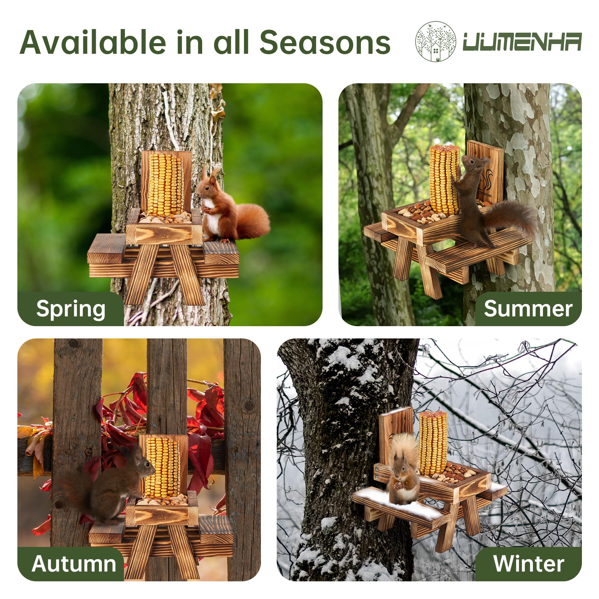 UUMENHA Squirrel Feeder gift packaging ready for animal lovers.