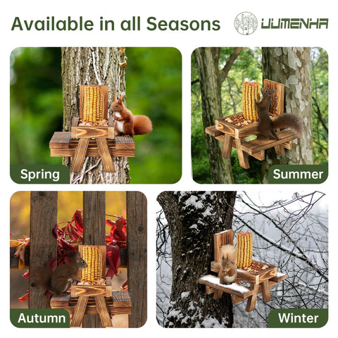 UUMENHA Squirrel Feeder gift packaging ready for animal lovers.