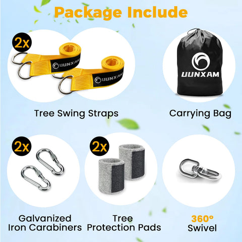 UUNXAM heavy-duty nylon straps illustrating high strength and weight capacity.