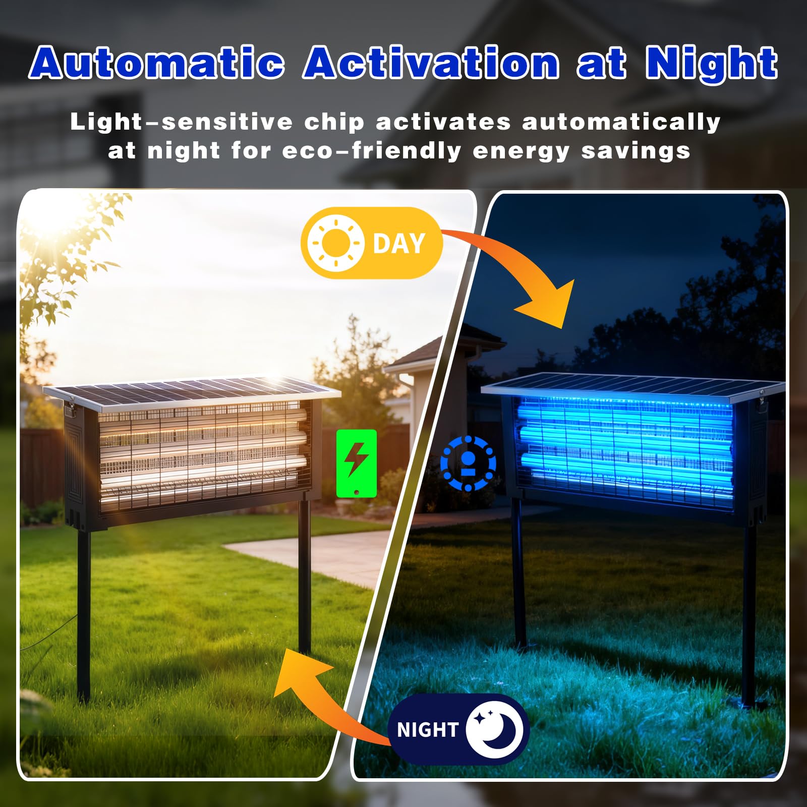 uvcoolplunge table-top zapper at night for patio comfort
