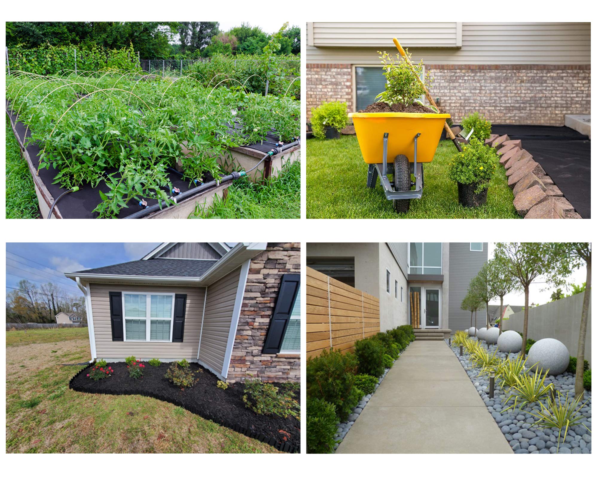 UWIOFF barrier for driveways and gravel paths keeps weeds at bay.
