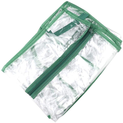 UWIOFF greenhouse replacement cover in clear PVC for bright sunlight and ventilation