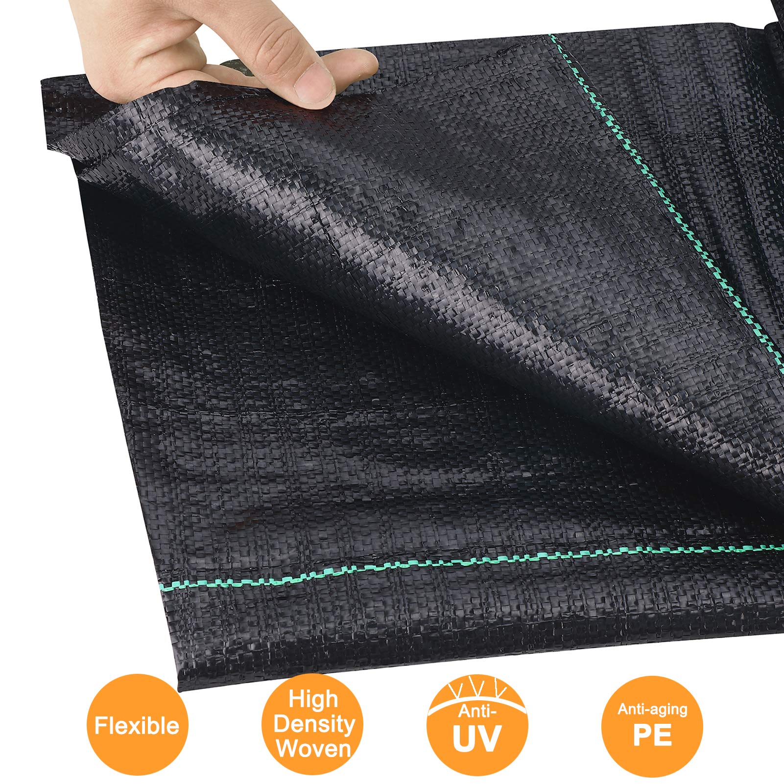 UWIOFF permeable weed cloth suitable under artificial grass and garden paths.