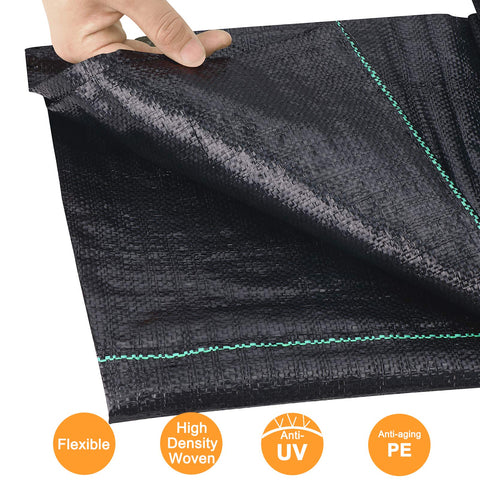 UWIOFF permeable weed cloth suitable under artificial grass and garden paths.