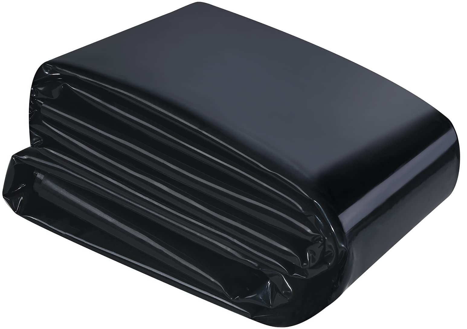 UWIOFF pond liner in full layout for a backyard pond with medium-size features.