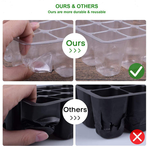 UWIOFF seed starter tray dome highlights adjustable vents for precise humidity control.