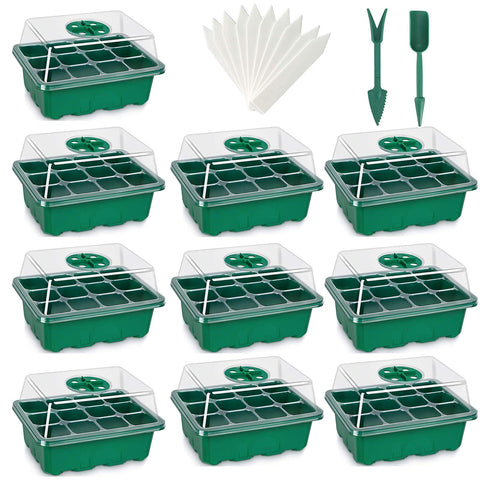 UWIOFF seed starter tray 12-pack with clear cells for easy seed monitoring and growth planning.
