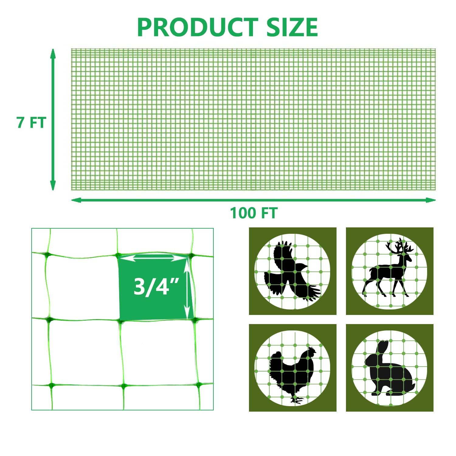 UWIOFF UV-resistant polypropylene netting with weather resistance
