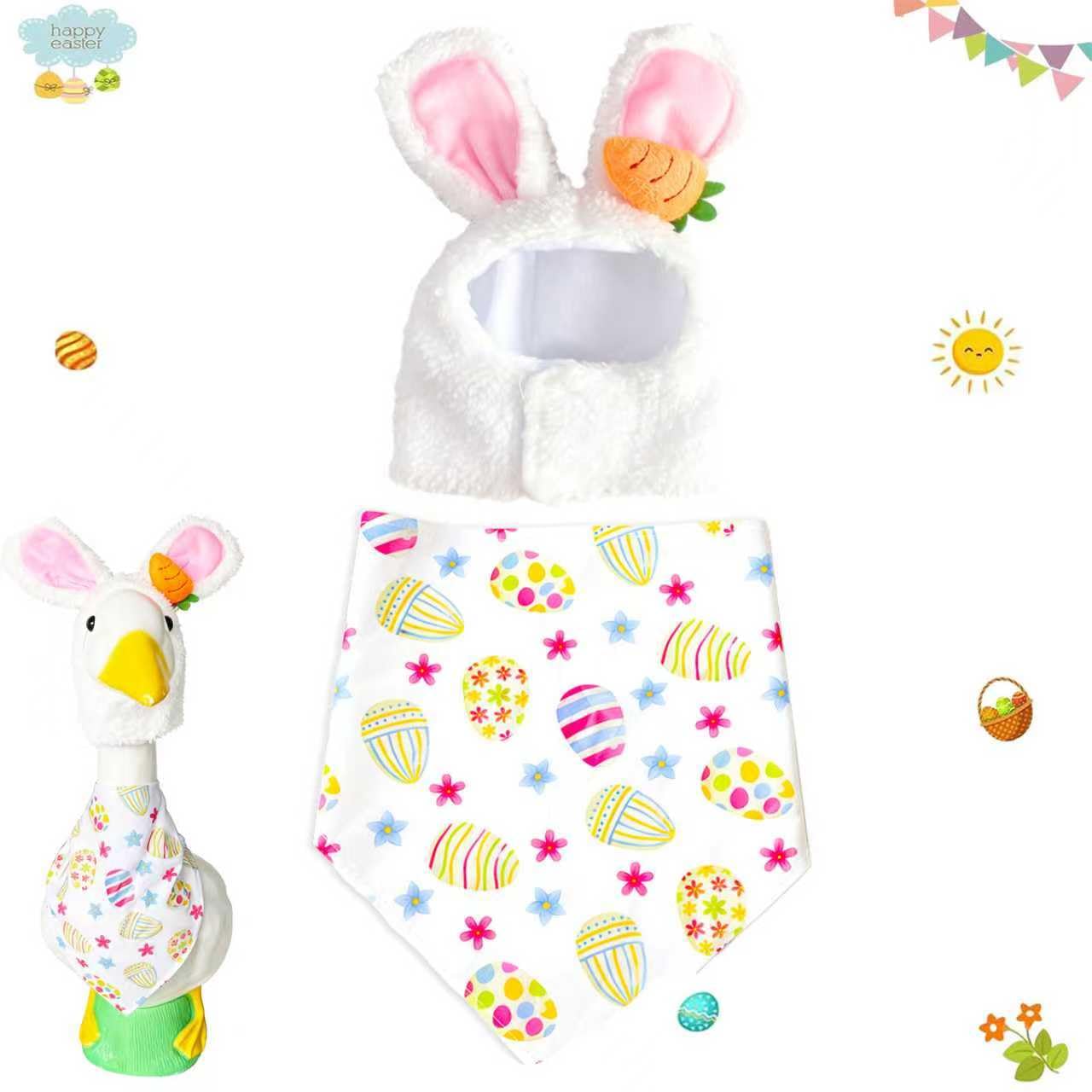 UXEWOIZ bunny-ear hat detail enhancing spring porch display