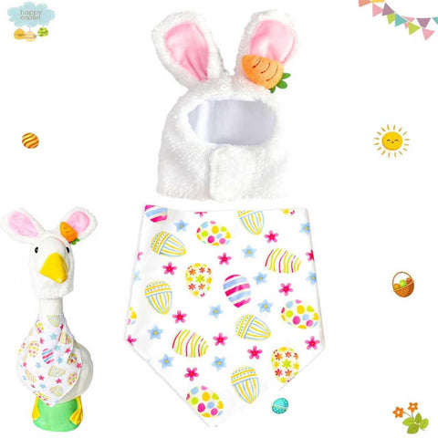 UXEWOIZ bunny-ear hat detail enhancing spring porch display