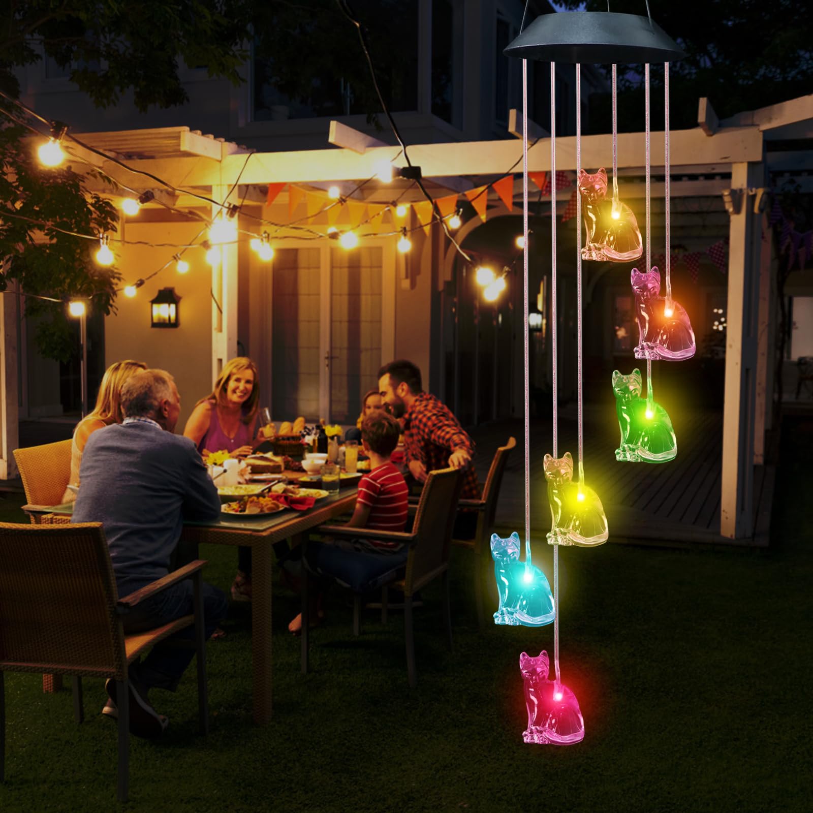 UXORSN Cat Wind Chimes make a thoughtful gift for mom or garden lovers.