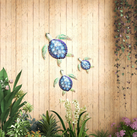 UXZCVIO turtle wall decor ideal for indoor walls, enhancing living rooms with playful color
