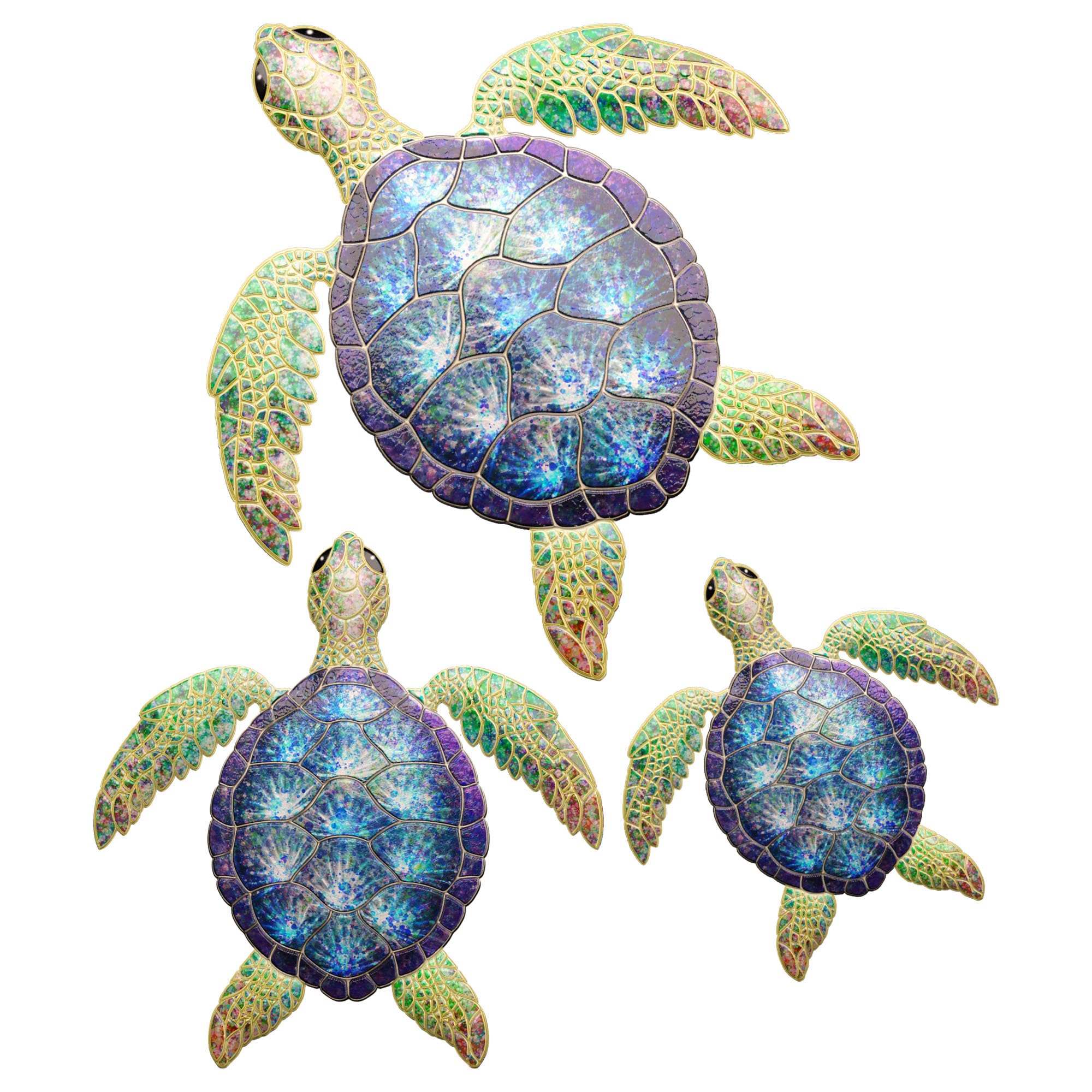 UXZCVIO metal turtle wall decor for outdoor spaces adds color and charm to patios