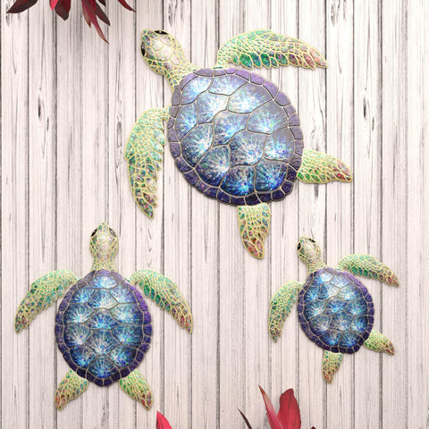 UXZCVIO turtle wall decor for garden or balcony, brightening hedges and fences