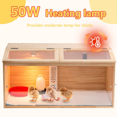 UYDJKLS accessories pack included with the brooder box for complete setup.