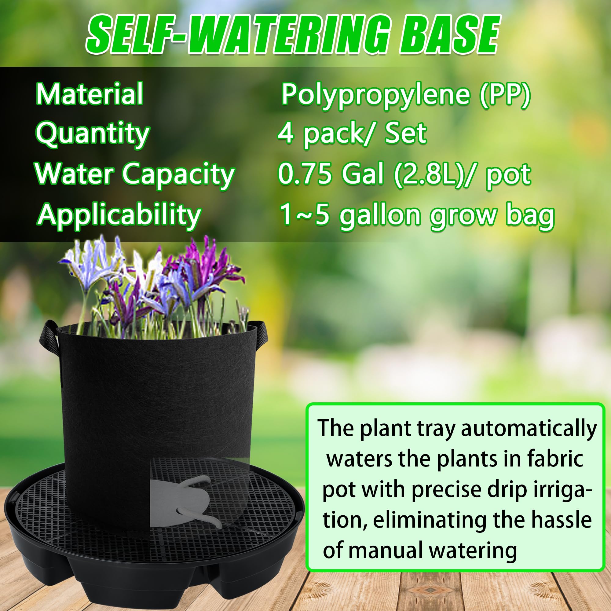 UYEDUJZ 5.1 inch absorption pad boosts water uptake and reduces watering guesswork